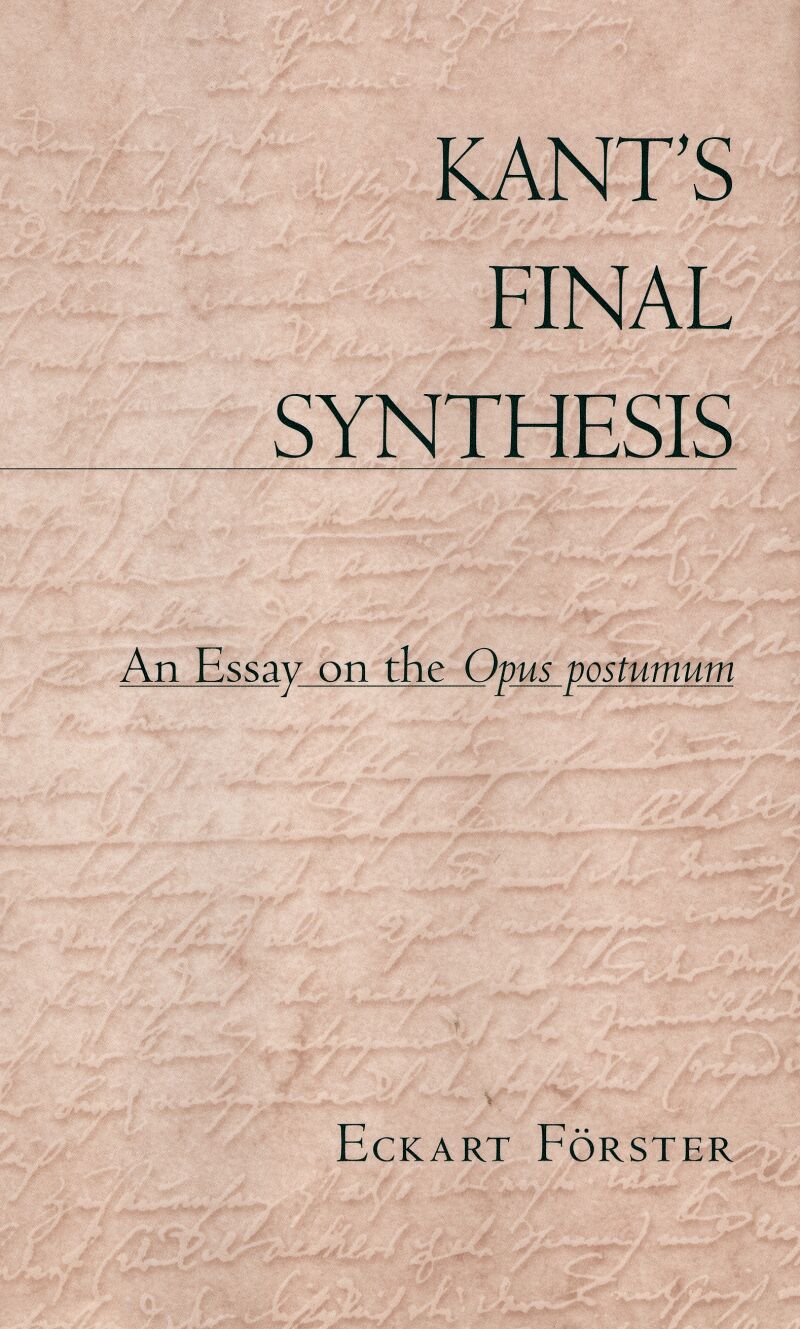 Kant’s Final Synthesis — Harvard University Press