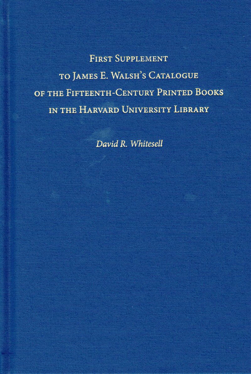 Harvard Library Bulletin — Harvard University Press