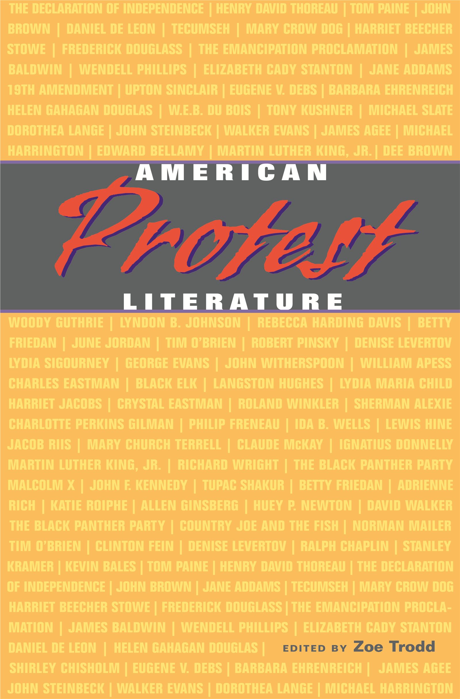 American Protest Literature — Harvard University Press