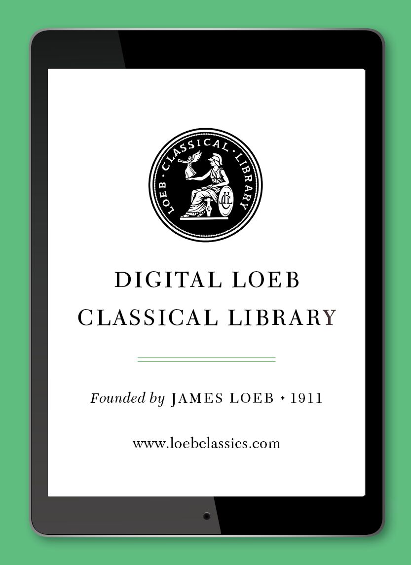 Clasical Library Loeb Classical Library — Harvard University Press