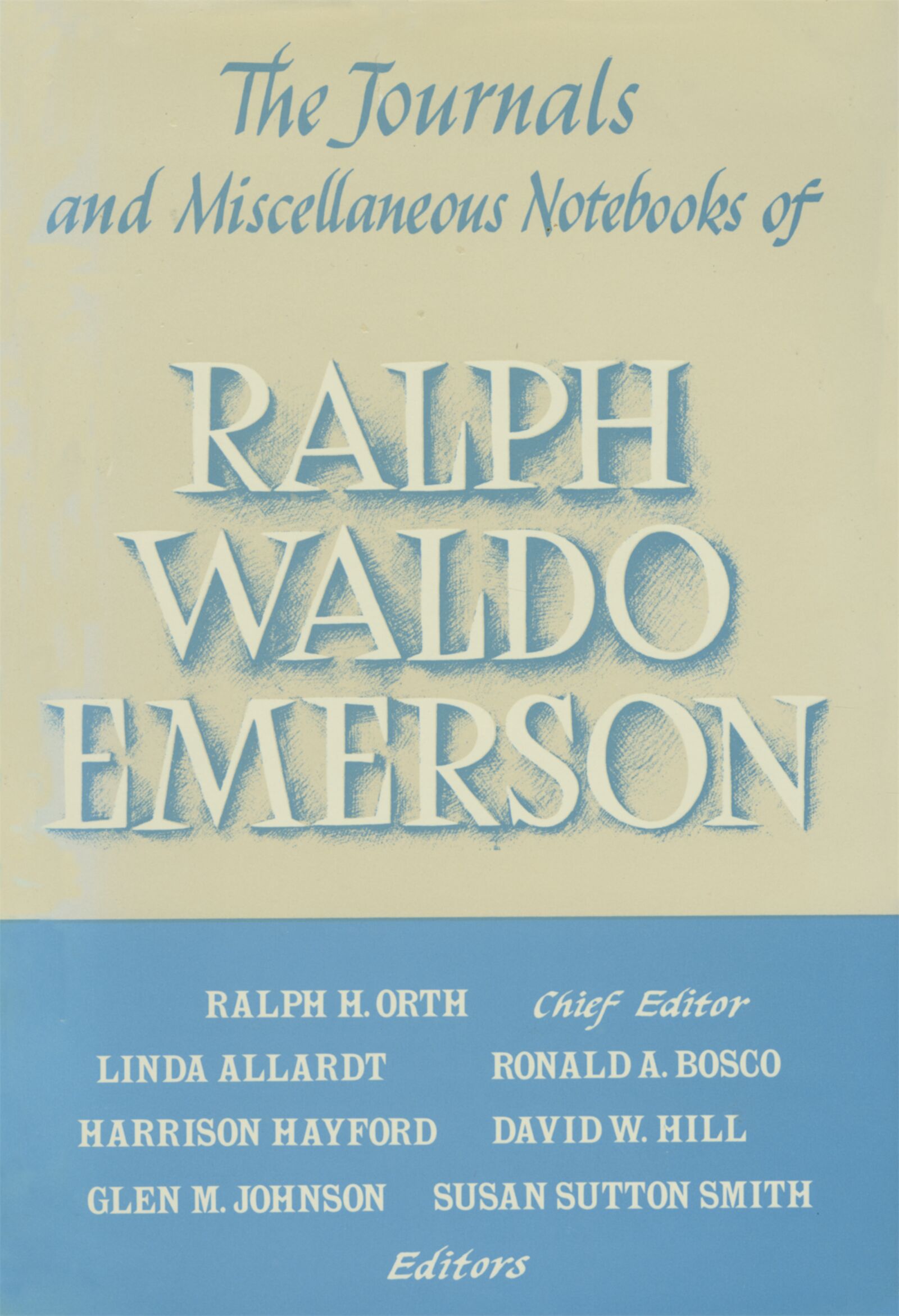 Journals and Miscellaneous Notebooks of Ralph Waldo Emerson, Volume XV ...